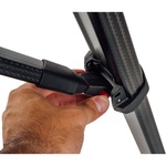 Sachtler flowtech 100 MS Carbon Fiber Tripod with Mid-Level Spreader & Rubber Feet