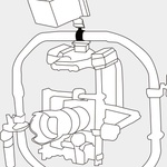 KUPO Tube Mounting Coupler W/ Ball Head For Tube Dia.25 & 30mm