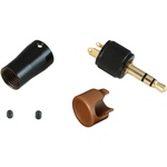 Cable Techniques CT-LPS-T35L-S Low-Profile Right-Angle 3.5mm TRS Screw-Locking Connector (Brown)