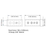 KUPO KUPO STAGE PIN CONNECTOR MALE PANEL MOUNT
