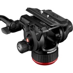 Manfrotto 504X Fluid Head & Carbon Fiber Tripod System with Mid-Level Spreader, Ultrasone Headphones & Amplifier
