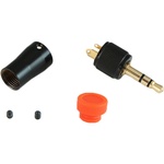 Cable Techniques CT-LPS-T35-N Low-Profile Right-Angle 3.5mm TRS Screw-Locking Connector (Orange)
