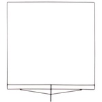 Matthews White Artificial Silk Scrim (40 x 40")