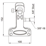 KUPO KCP-360B ALI CLAMP BLACK