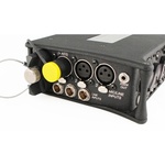 Cable Techniques Low-Profile Right-Angle XLR 3-Pin Male Connector (Standard Outlet, A-Shell, Yellow Cap)