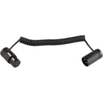 Cable Techniques Coiled Jumper Cable Low-Profile XLR 3-Pin Female to XLR 3-Pin Male (6 to 15")