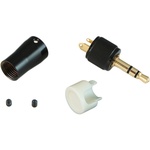 Cable Techniques CT-LPS-T35L-W Low-Profile Right-Angle 3.5mm TRS Screw-Locking Connector (White)