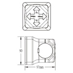 KUPO VERSATILE SOCKET FOR 15A BS546 & 13A BS1363