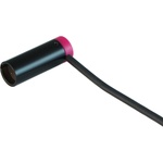 Cable Techniques Low-Profile Right-Angle Mini-XLR 3-Pin Male Connector with Adjustable Exit (Standard Outlet, Purple Cap)