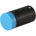 Cable Techniques Low-Profile Right-Angle XLR 3-Pin Male Connector (Large Outlet, A-Shell, Blue Cap)