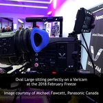 Bluestar Oval Large Viewfinder Eyecushion (Fleece, Gray)