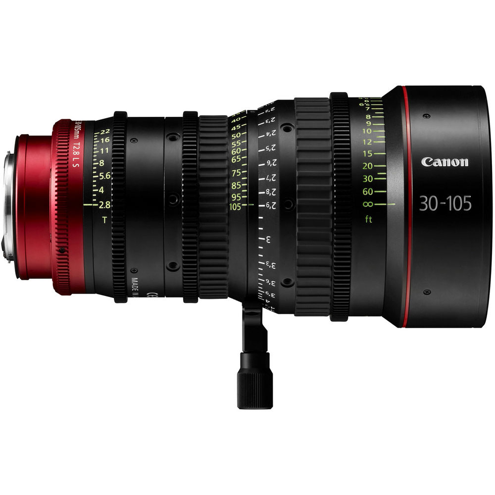 Canon PL-Mount CN-E 30-105mm f/2.8 L SP/MOD Digital Cinema Zoom Lens with EF-Mount Conversion Parts