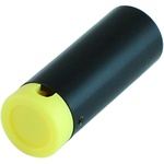 Cable Techniques Low-Profile Right-Angle Mini-XLR 3-Pin Male Connector with Adjustable Exit (Standard Outlet, Yellow Cap)