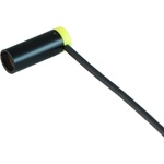 Cable Techniques Low-Profile Right-Angle Mini-XLR 3-Pin Male Connector with Adjustable Exit (Standard Outlet, Yellow Cap)