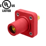 KUPO K-LOK 400A Single-pole Stud Female Receptacle- Red