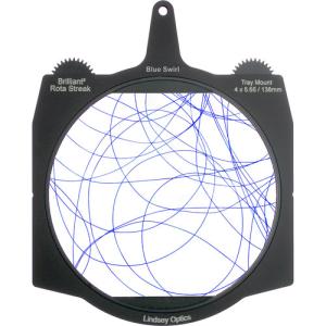 Lindsey Optics Brilliant² 4 x 5.65" Rota-Streak Filter (Blue, Swirl)