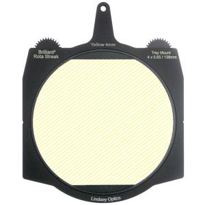 Lindsey Optics Brilliant² 4 x 5.65" Rota-Streak Filter (Yellow, 4mm Cylindrical Lens Spacing)
