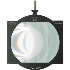 Lindsey Optics 4 x 5.65" +3 Diopter Brilliant² Tray Mount Studio Close-Up Lens