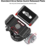 Ulanzi U-80L Side Cold Shoe Mount Ball Head with Arca-Type Quick Release