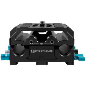 Kondor Blue LWS ARRI Bridge Plate with Riser for RED KOMODO/KOMODO X (Raven Black)