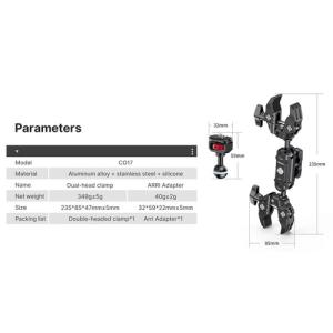 Ulanzi Super Clamps with Dual Ball Head Magic Arm