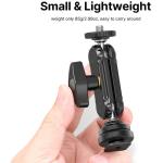 Ulanzi Double Ball Head Magic Arm with 1/4"-20 Screw and Cold Shoe