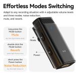Ulanzi HM2301 2-Person Dual-Receiver Wireless Microphone System for USB-C/Lightning Smartphones (2.4 GHz)