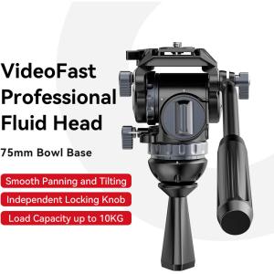 Ulanzi T045 VideoFast Heavy-Duty Fluid Head with Quick Release Plate