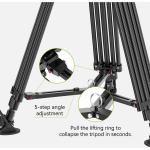 Ulanzi VideoFast Heavy-Duty Tripod with Fluid Head (Carbon Fiber)