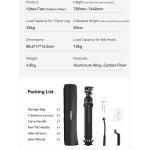 Ulanzi VideoFast Heavy-Duty Tripod with Fluid Head (Carbon Fiber)