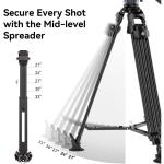 Ulanzi VideoFast Heavy-Duty Tripod with Fluid Head (Aluminum)