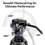 Ulanzi VideoFast Heavy-Duty Tripod with Fluid Head (Aluminum)