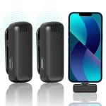 Ulanzi J12 2-Person Wireless Microphone System with Lighting Connector for iOS Devices (2.4 GHz)