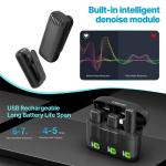 Ulanzi J12 2-Person Wireless Microphone System with Lighting Connector for iOS Devices (2.4 GHz)