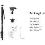 Ulanzi TT35 Monopod Hiking Pole with Ball Head