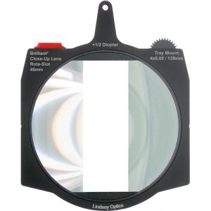 Lindsey Optics Brilliant 4 x 5.65" Air Gap Diopter Rota-Split Close-Up Lens (+1/2, 45mm Gap)