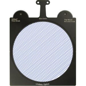 Lindsey Optics Brilliant² Rota-Streak Filter (6.6 x 6.6", Blue, 3mm Cylindrical Lens Spacing)