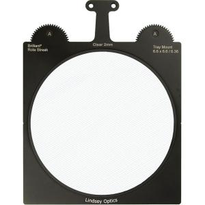 Lindsey Optics Brilliant² Rota-Streak Filter (6.6 x 6.6", Clear, 2mm Cylindrical Lens Spacing)