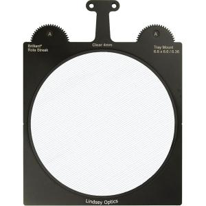 Lindsey Optics Brilliant² Rota-Streak Filter (6.6 x 6.6", Clear, 4mm Cylindrical Lens Spacing)
