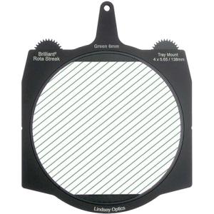 Lindsey Optics Brilliant² Rota-Streak Filter (6.6 x 6.6", Green, 6mm Cylindrical Lens Spacing)