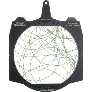 Lindsey Optics Brilliant² Rota-Streak Filter (6.6 x 6.6", Green-Swirl)