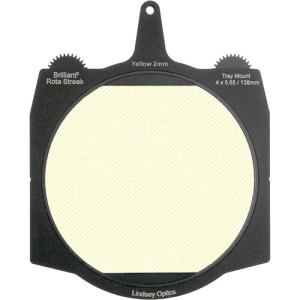 Lindsey Optics Brilliant² Rota-Streak Filter (6.6 x 6.6", Yellow, 2mm Cylindrical Lens Spacing)