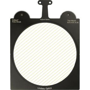 Lindsey Optics Brilliant² Rota-Streak Filter (6.6 x 6.6", Yellow, 6mm Cylindrical Lens Spacing)