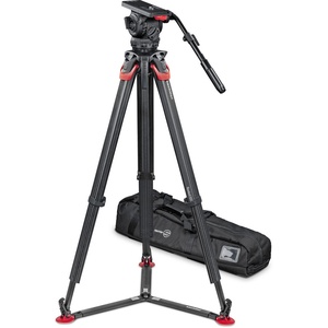 Sachtler Video 18 S2 Fluid Head with flowtech 100mm Carbon Fiber Tripod & Carry Handle Kit