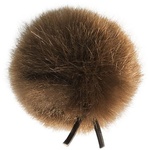 Bubblebee Industries Windbubble Miniature Imitation-Fur Windscreen (Lav Size 2, 35mm, Brown)