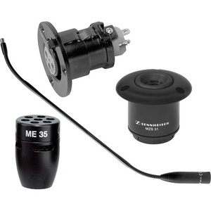 Sennheiser IS Series Gooseneck Microphone Package - Includes: MZH-3042 Gooseneck, MZT-30 XLR Flange, MZS-31 Shock-mount and ME35 Supercardioid Capsule