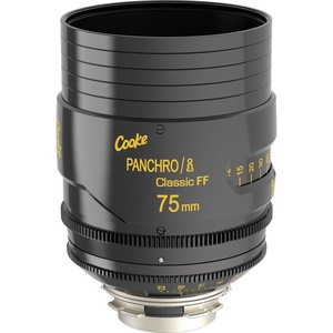 Cooke 75mm Panchro/i Classic T2.2 Full Frame Prime Lens/PL or LPL mount, Imperial or Metric Focus scales (specify on order)