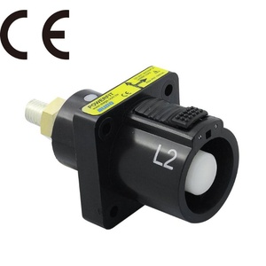 KUPO PowerFit Single-pole Panel Source Connector- Line 2 Black