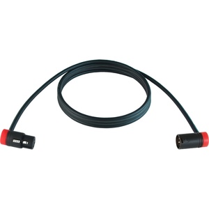 Cable Techniques Low-Profile Right-Angle XLR Female to Low-Profile Right-Angle XLR Male Stage & Studio Mic Cable (Red Caps, 10')