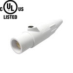 KUPO K-LOK 400A Single-pole Male Plug- White